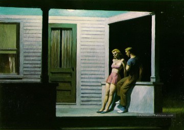 soirée d’été Edward Hopper Peinture à l'huile